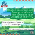 Началось голосование в рамках краевого конкурса "РЕШАЕМ ВМЕСТЕ"
