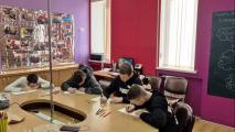 Ребята, посещающие подростковое пространство "Портал", приянли участие в конкурсе рисунков "Инспектор по делам несовершеннолетних глазами детей"